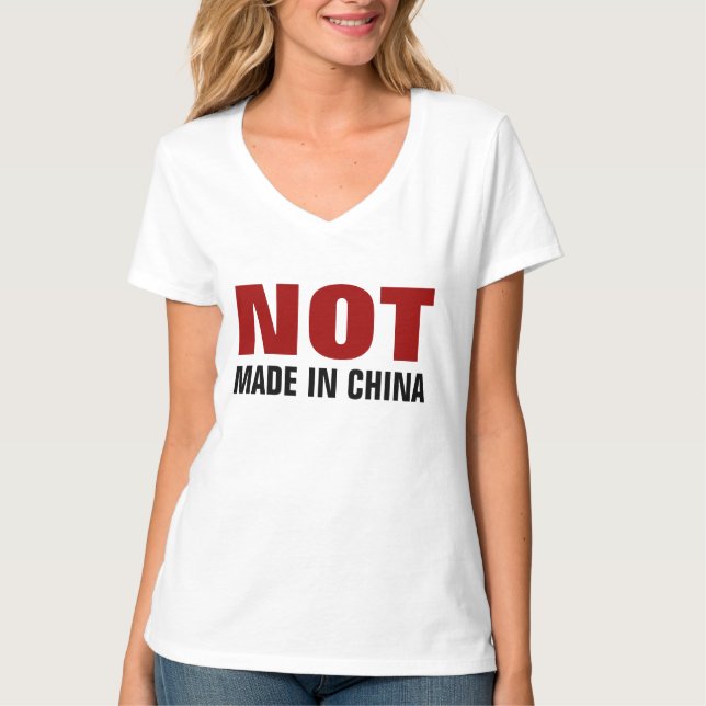 T-shirt Non fait en Chine (Devant)