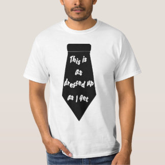 T-shirt Non formel décontracté de cravate noire à tout