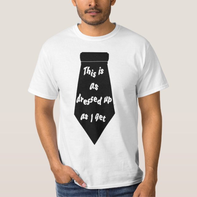 T-shirt Non formel décontracté de cravate noire à tout (Devant)
