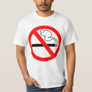 T-shirt non-fumeurs de symbole