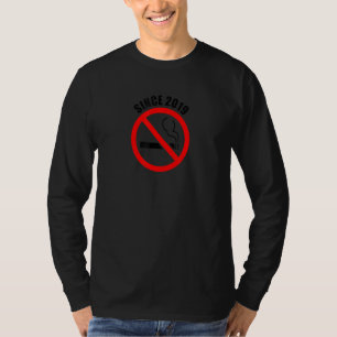 T-shirt Non-fumeurs depuis 2019 Déclaration sur l'interdic