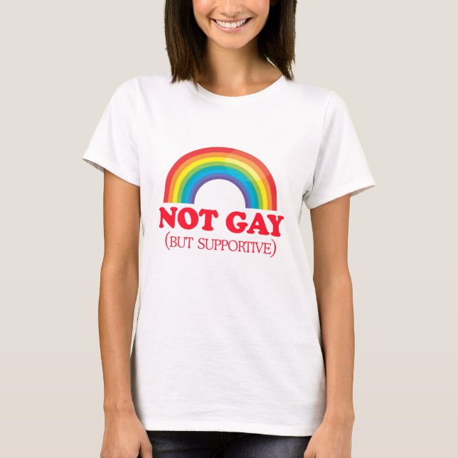 T-shirt NON GAI, mais de support (Devant)