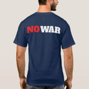 T-shirt NON guerre politique 