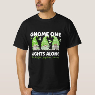 T-shirt Non Hodgkin Lymphoma Cancer Lime Ribbon Gnome