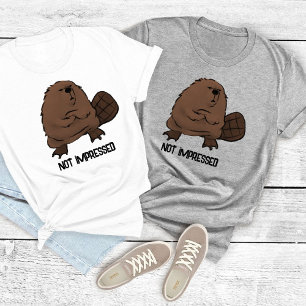 T-shirt non impressionné Beaver personnalisable