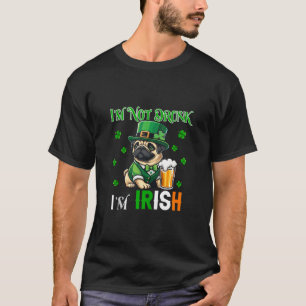 T-shirt Non ivre Je suis Irlandais Patrick s Day Carlin Bi