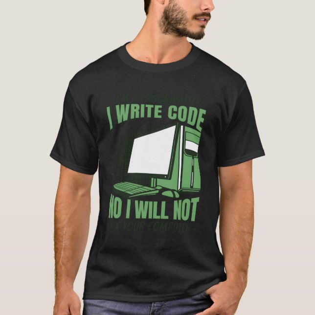 T-shirt Non Je Ne Réparerai Pas Votre Programme De Dévelop (Devant)
