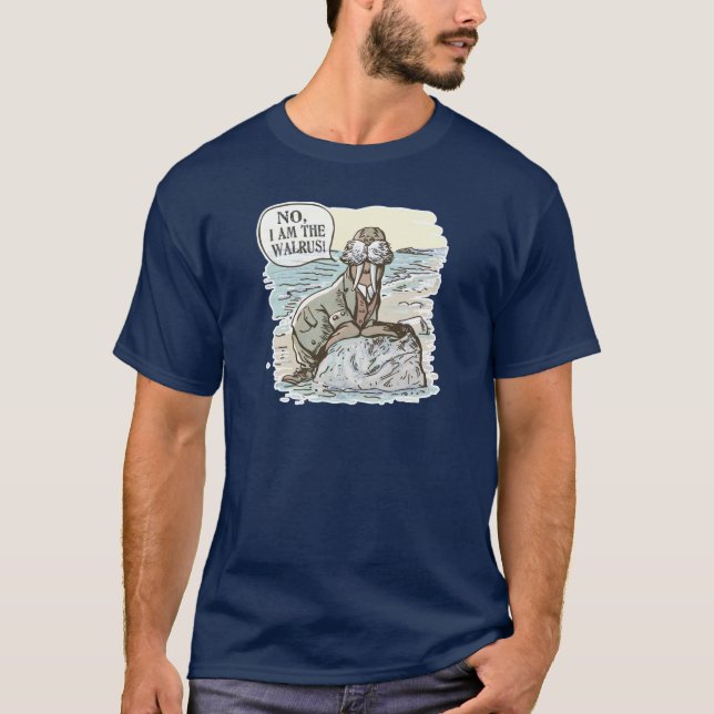 T-shirt Non, je suis le morse par des studios de Mudge (Devant)