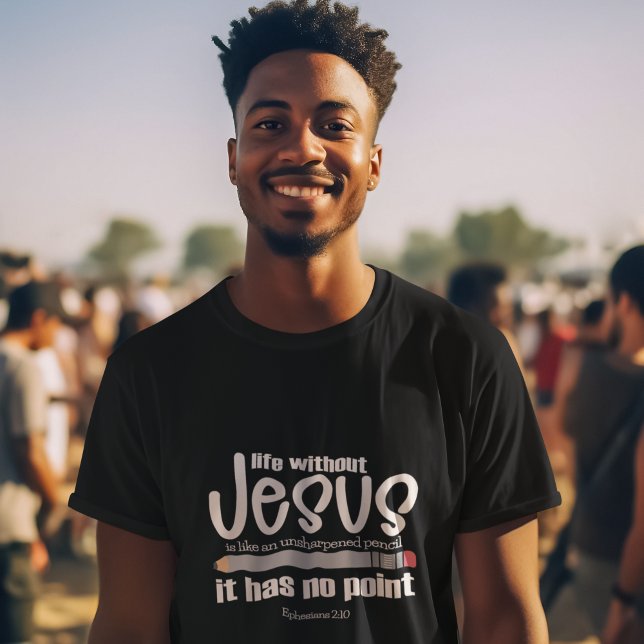 T-shirt NON JÉSUS NON POINT Foi chrétienne Citation Hommes (Créateur téléchargé)