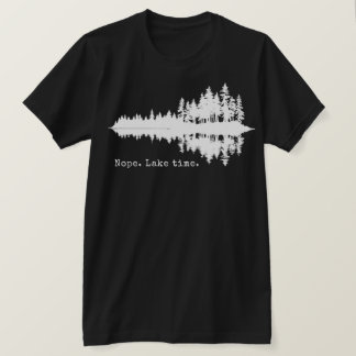 T-shirt Non. Le temps du lac.