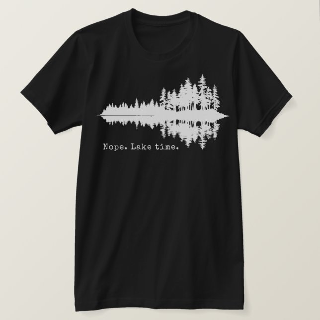 T-shirt Non. Le temps du lac. (Design devant)