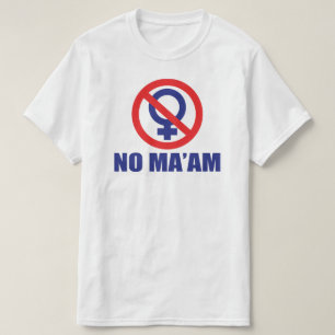 T-shirt Non Madame (Devant et Derrière)
