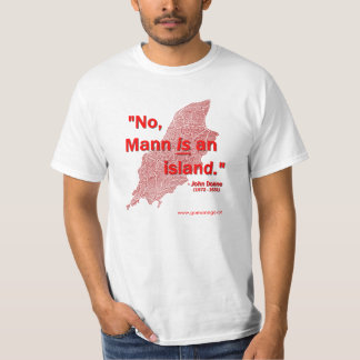 T-shirt Non, Mann est une île !