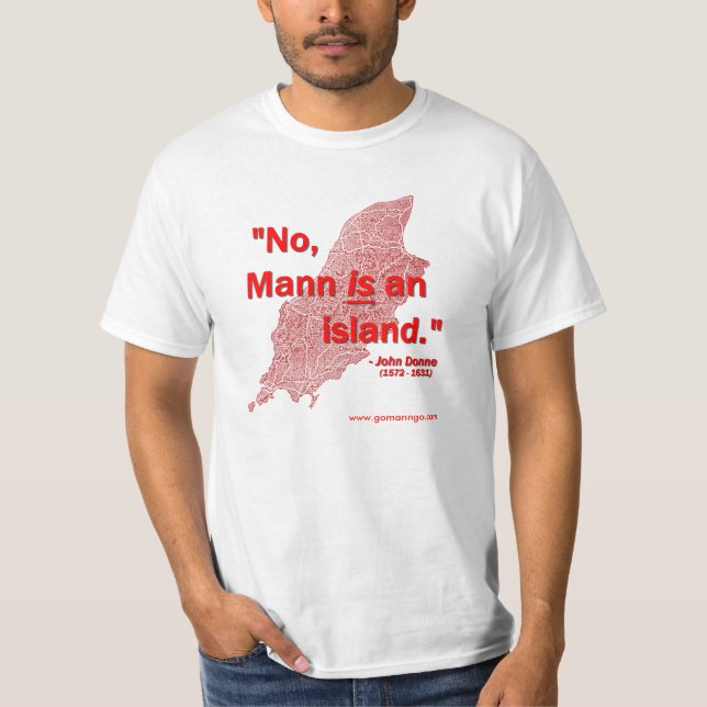 T-shirt Non, Mann est une île ! (Devant)