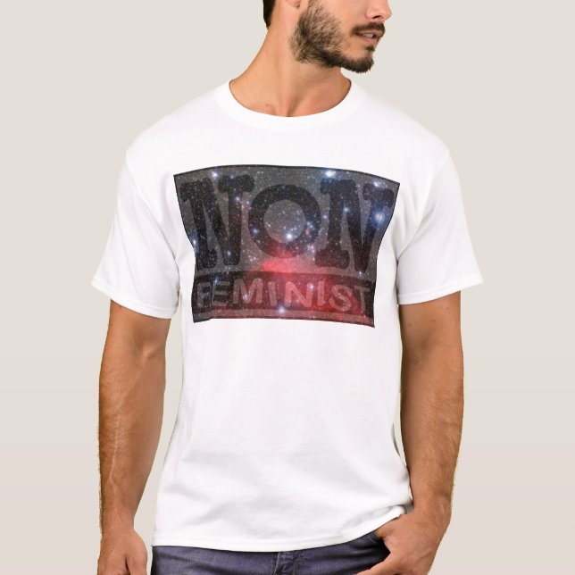 T-shirt non-marché des changes, étoiles de rouge (Devant)