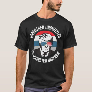 T-shirt Non Masqué Non Muzzé Non Vacciné Sans Peur - Super