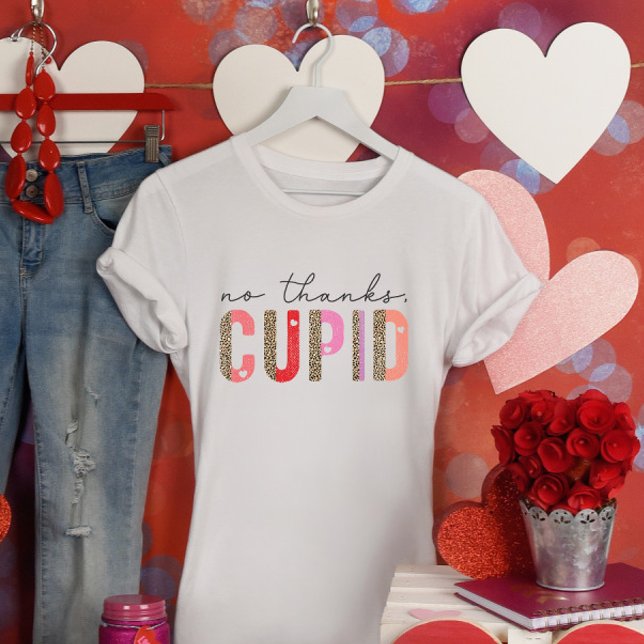 T-shirt Non Merci, Cupidon Saint-Valentin (Créateur téléchargé)