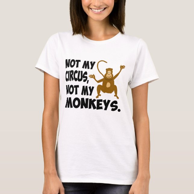 T-shirt Non mon cirque (Devant)