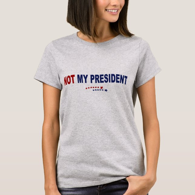 T-shirt Non mon président (Devant)
