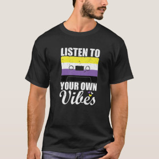 T-shirt Non-Neuf Vibes Identité de genre Arc-en-ciel LGBT