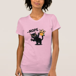 T-shirt Non, No Orange Kings dit Cat Pink