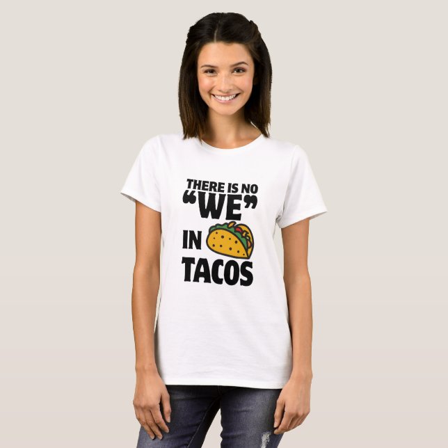 T-shirt Non "nous" en tacos (Devant entier)