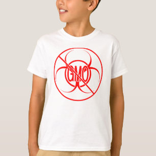 T-shirt Non OGM Chemises pour enfants Bio Risque OGM Chemi