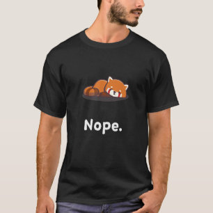 T-shirt Non Panda roux Ours Ours font la sieste dorment Py