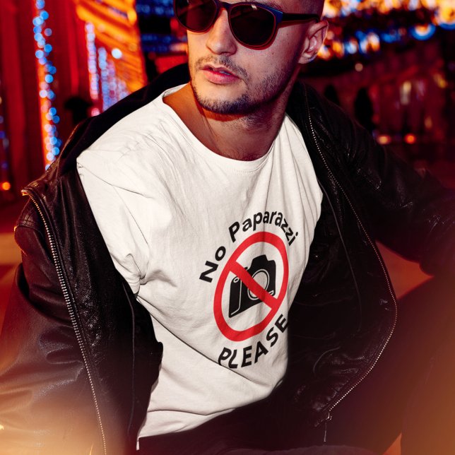 T-shirt Non Paparazzi S'Il Vous Plaît - Presque Célèbre (Créateur téléchargé)