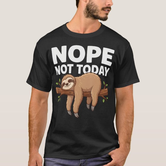 T-shirt Non pas aujourd'hui (Devant)