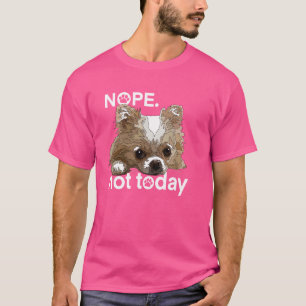 T-shirt Non Pas Aujourd'Hui Chihuahua Chig Funny Chiwawa L
