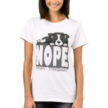 Non pas aujourd'hui Mignon Border Collie endormi