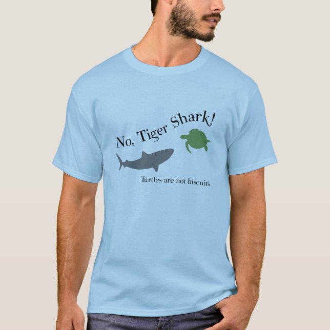 T-shirt Non, requin de tigre ! (Devant)