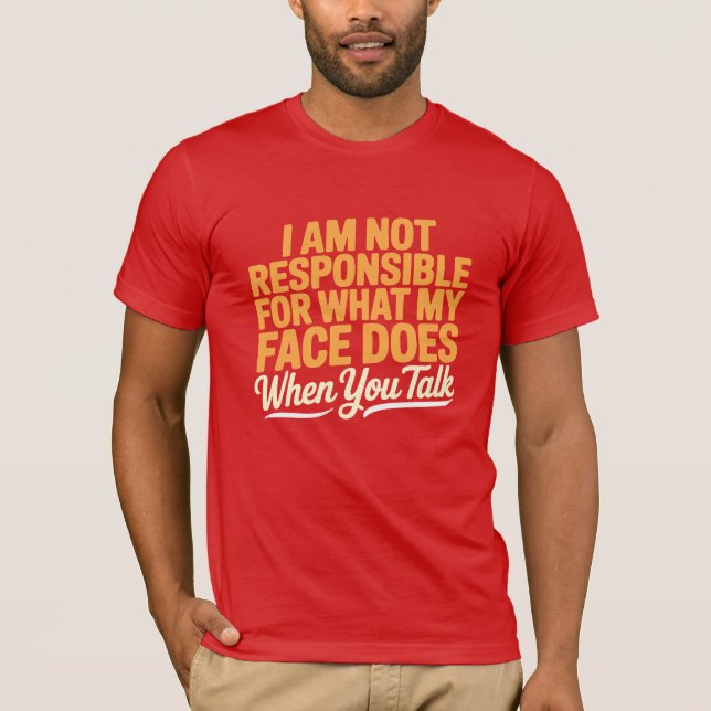 T-shirt Non responsable  (Devant)