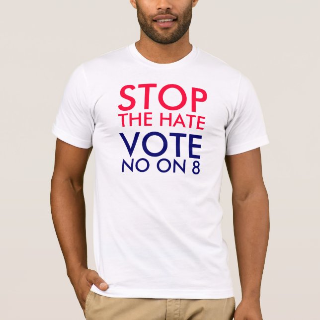 T-shirt Non sur 8 (Devant)