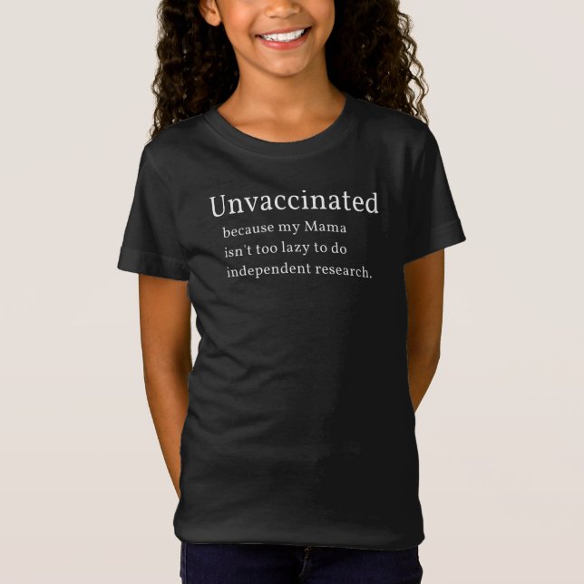 T-Shirt Non vacciné parce que ma mère n'est pas trop pares (Devant)