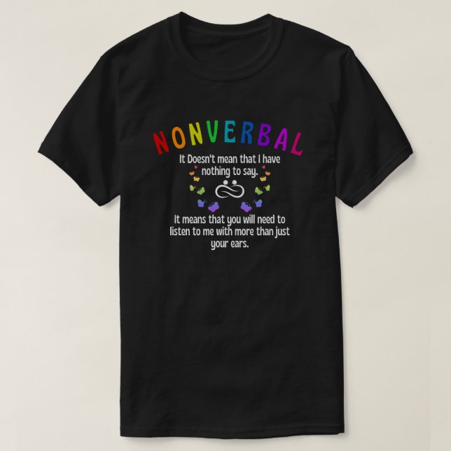 T-shirt Non verbal (Design devant)