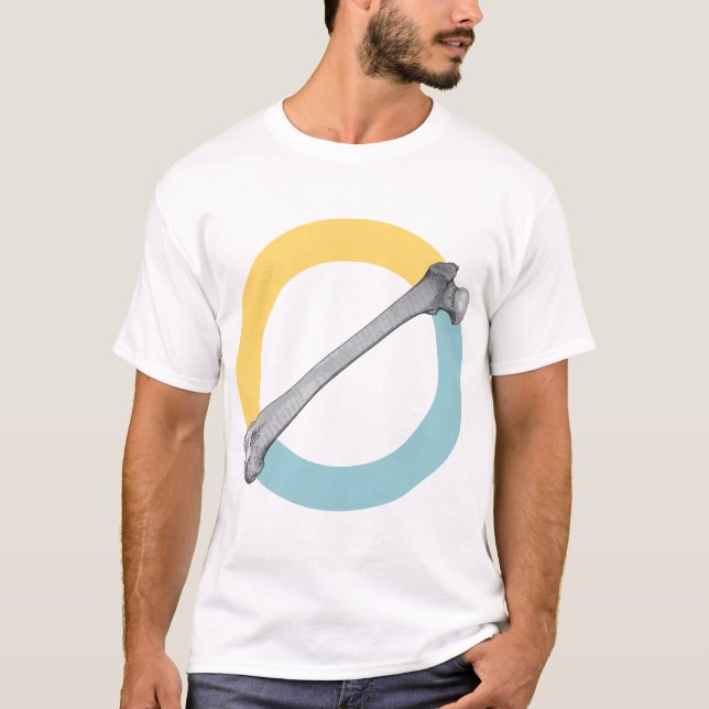 T-SHIRT NON-VERBAL : PIÈCE EN T D'OS (Devant)