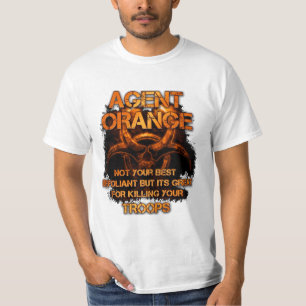 T-shirt Non votre meilleur défoliant - Orange-Vétéran