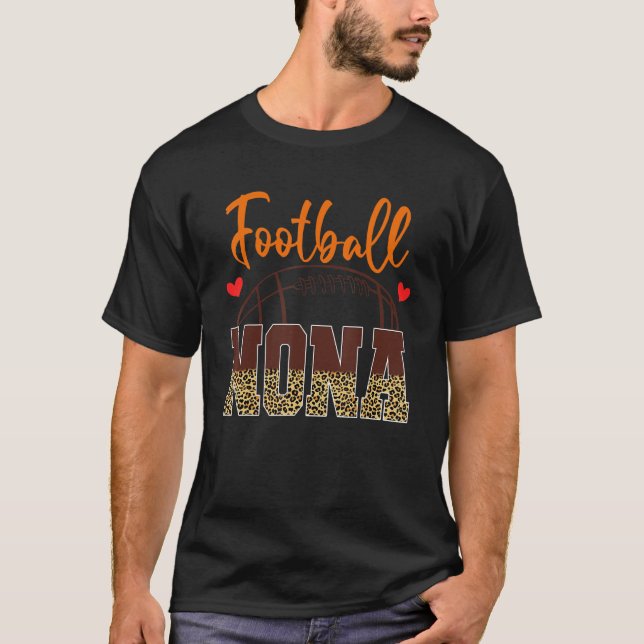 T-shirt Nona Leopard Football Nona (Devant)