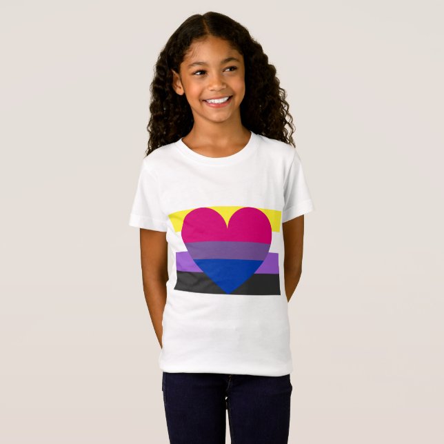 T-Shirt Nonbinary bisexuel (Devant entier)