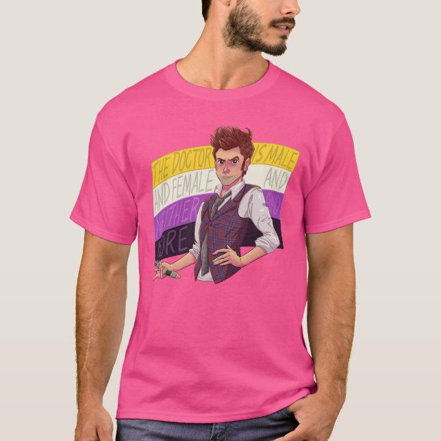 T-shirt Nonbinary Doctor Who Fourteenth Doctor funny (Devant)