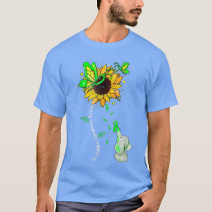 T-shirt NonHodgkins Lymphoma Awareness Sunflower Elephant