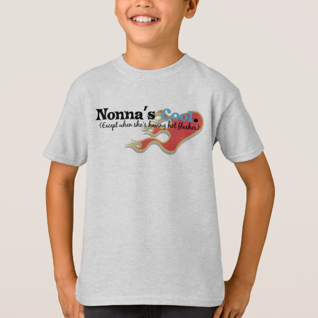 T-shirt Nonna a des bouffées de chaleur (Devant)