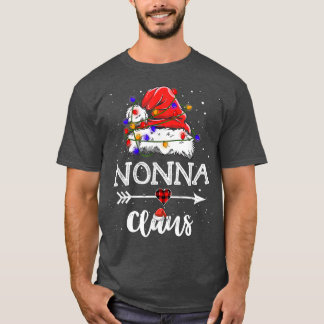 T-shirt Nonna Claus Feu de Noël Pyjama Famille Corresponda