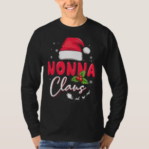 T-shirt Nonna Claus Joyeux Noël Père Noël Famme de jumelag
