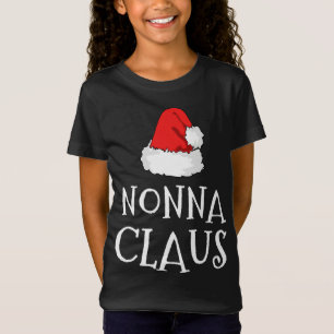 T-Shirt Nonna Claus Noël Casquette Famille Pj Groupe de ju