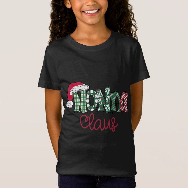 T-Shirt Nonna Clause Cute Art - Noël (Devant)