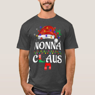 T-shirt Nonna, clause jumelage Famille Santa Hat Pajamas X