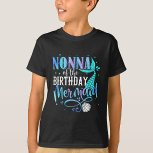T-shirt Nonna de la famille de sirène d'anniversaire tenue